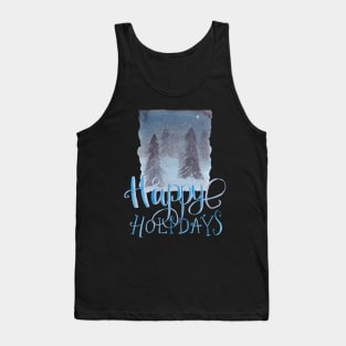 Happy holidays landscape Tank Top